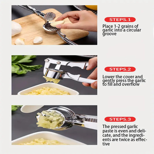 1 Piece metal Garlic Press Manually Crusher Handheld Ginger Kitchen Tools Kitchen Accessories