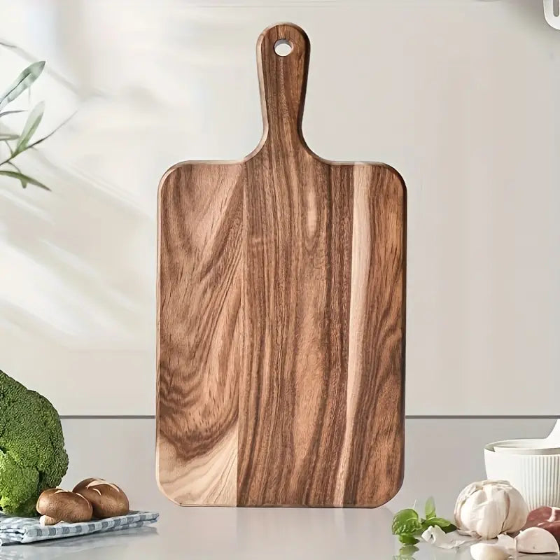 "Versatile Wooden Chopping Board - Perfect for Charcuterie, Meat, Cheese, and Vegetables"