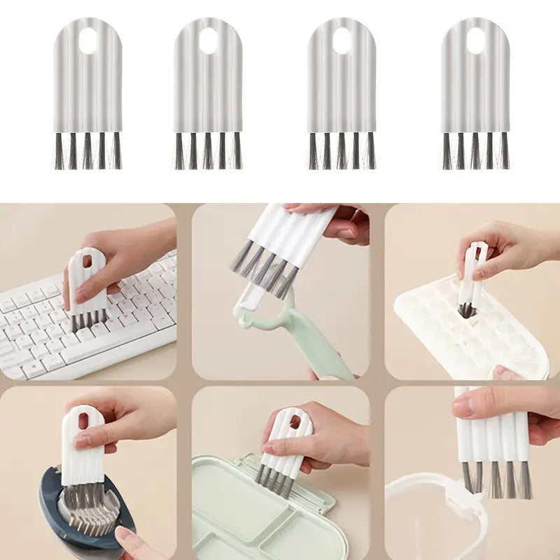 "1pc Bendable Keyboard Cleaning Brush - Soft Bristles for Grooves & Gaps"