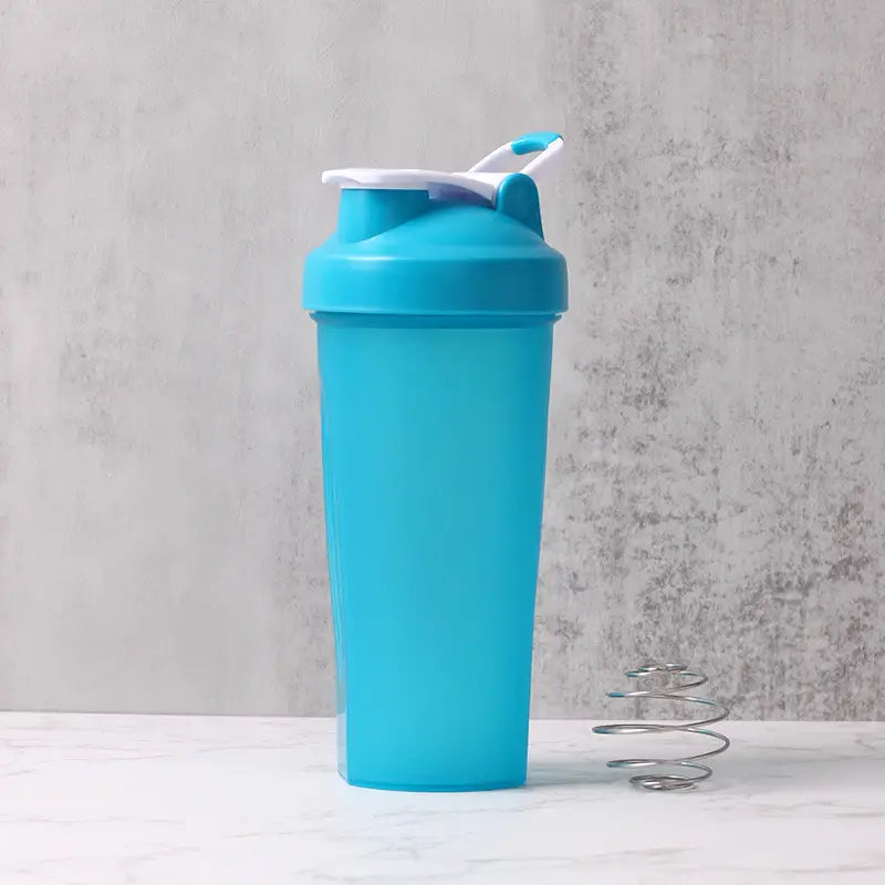 "1pc Shaker Bottle with Mixer Ball - Ideal for Protein Shakes & Workout Supplements"