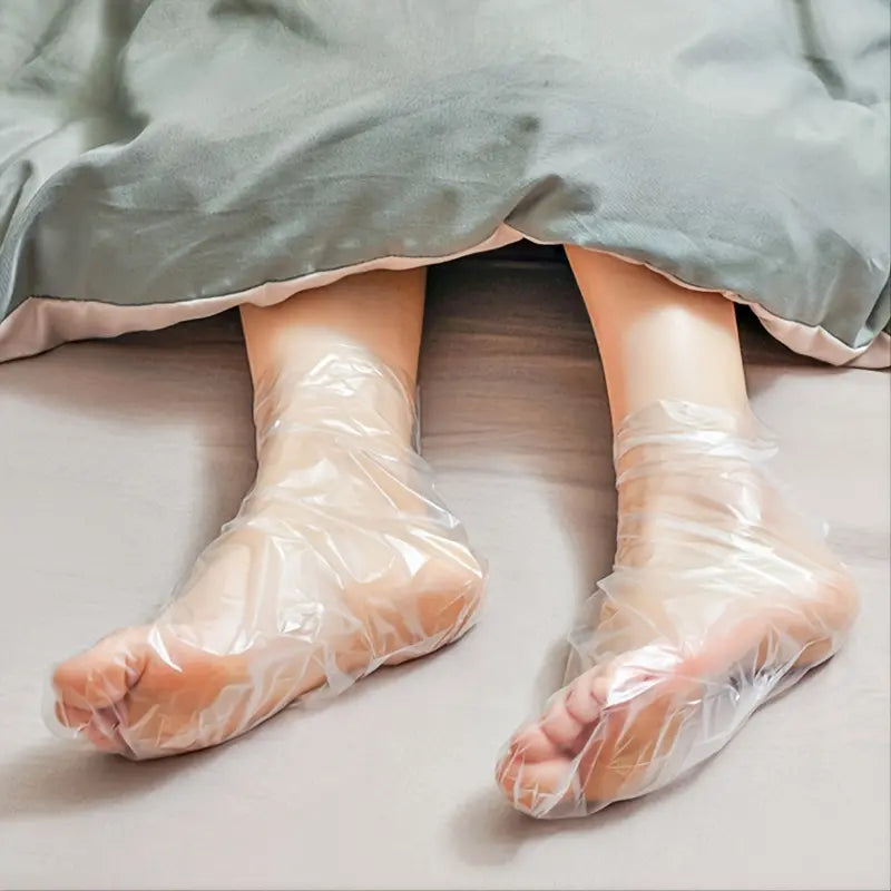 100 pcs Moisturizing Foot Masks - 100% Disposable, Soft and Comfortable, Perfect for Daily Use