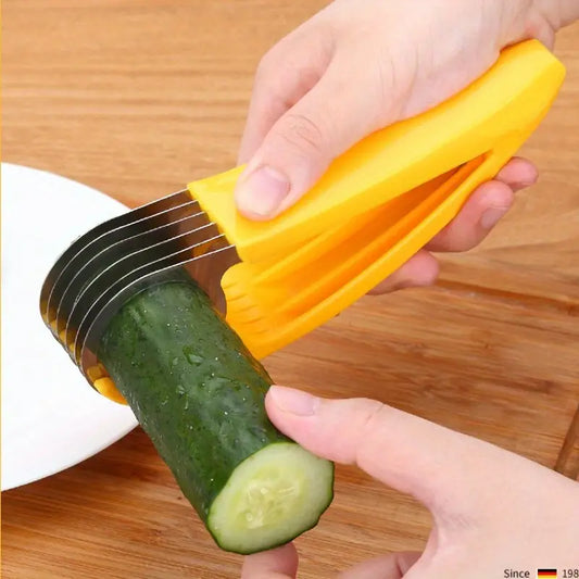 Versatile Stainless Steel Fruit & Vegetable Slicer - Perfect for Any Occasion!