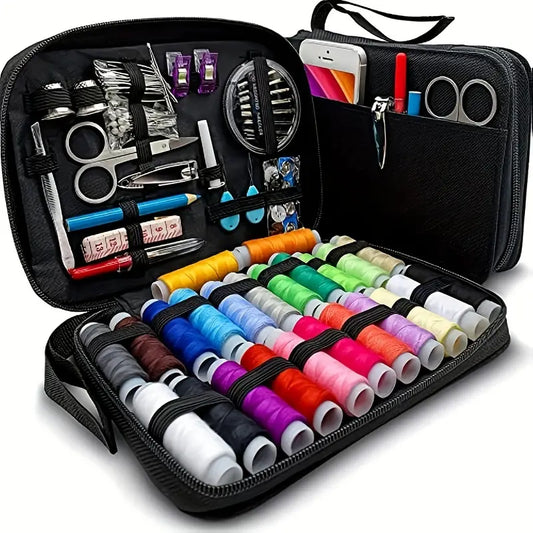 "Portable Mixed Color Mini Sewing Kit for Quick Repairs