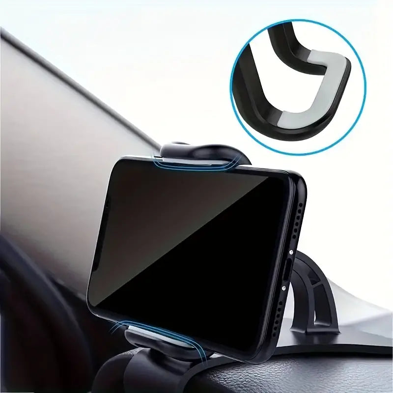 Dolwao Universal Car Phone Holder - Easy Install, Non-Slip Clip for All Phones