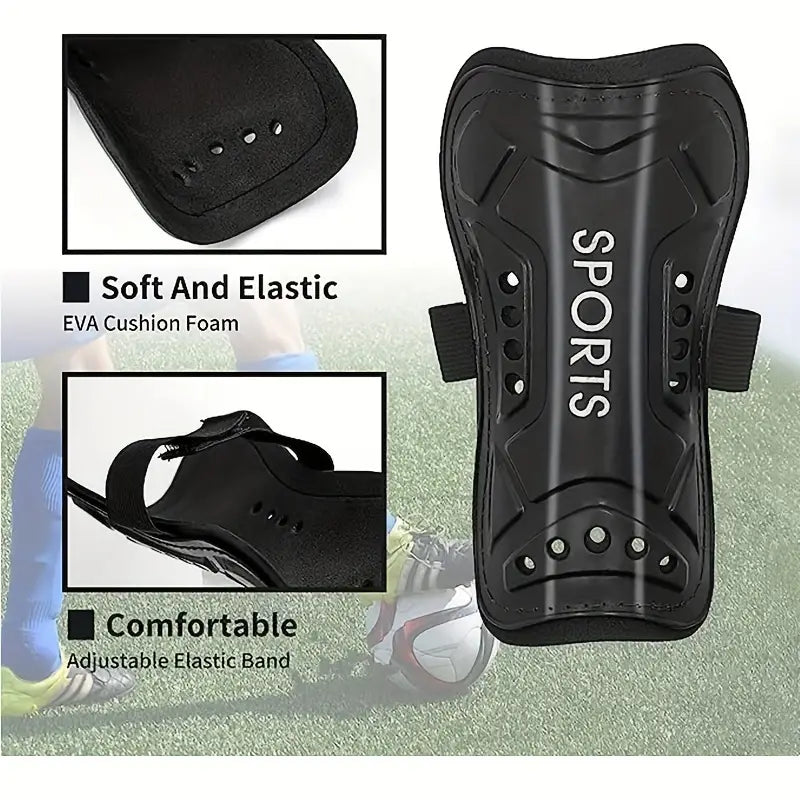 1 Pair Soccer Guards, Pads, Soccer Equipment For Football Games, Lightweight And Breathable Calf Protective Gear