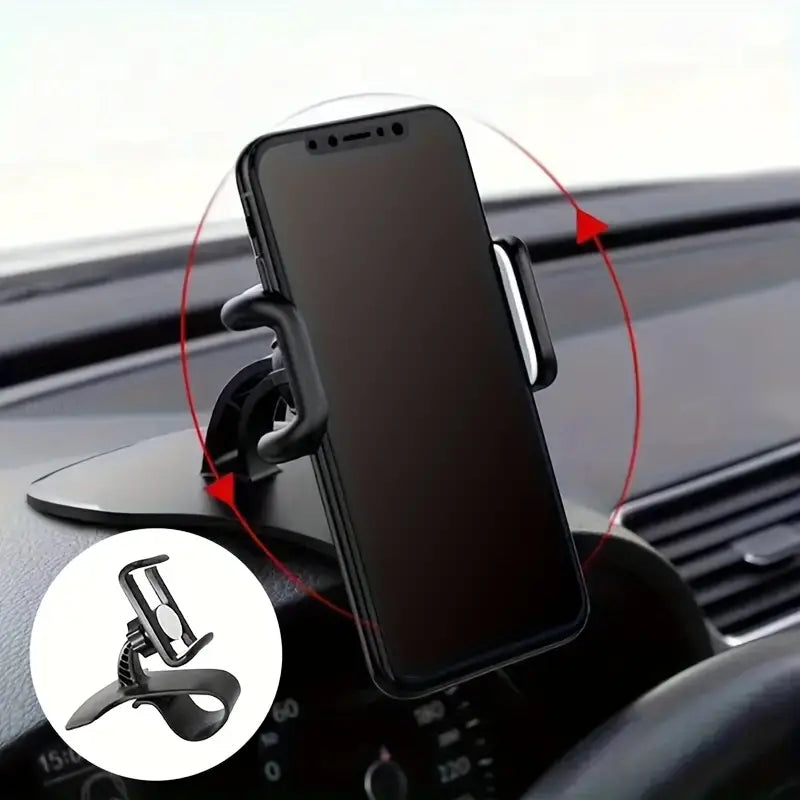 Dolwao Universal Car Phone Holder - Easy Install, Non-Slip Clip for All Phones