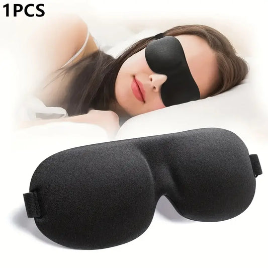 "Ultimate Comfort: 3D Contoured Light Blocking Sleep Mask – Choose 1, 5, or 10 Pack!"