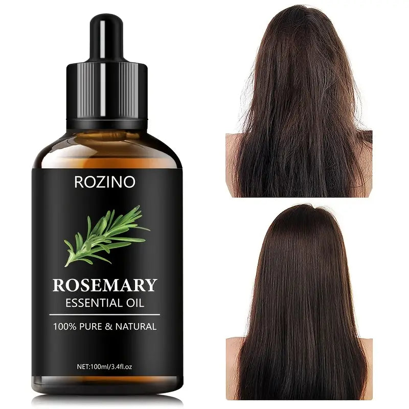 100ml Rosemary Essential Oil, Hair Care Essential Oil, Scalp Relaxing Massage, Soothing Calming, Aromatherapy And Relaxing Essential Oil For Health, Gua Sha, Shower, Diffuser