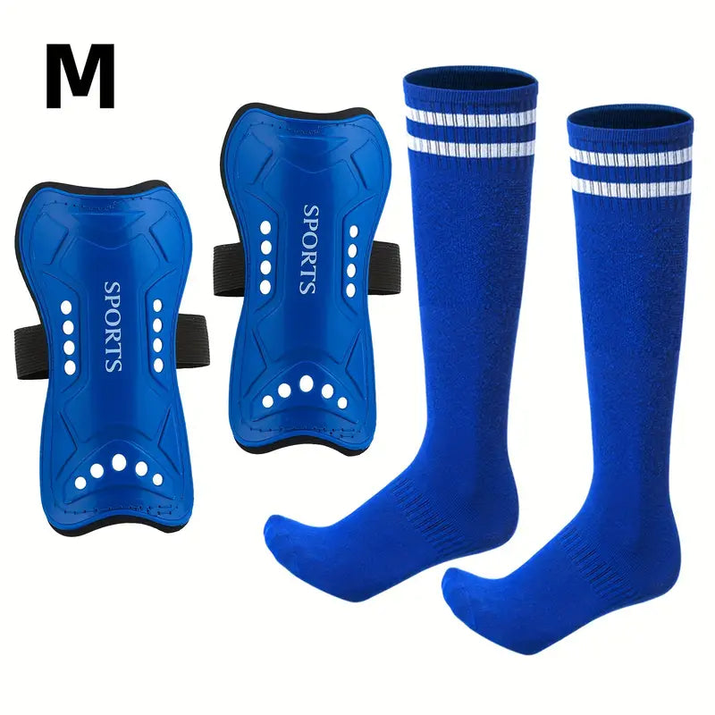 Soccer Shin Guards With Socks, Lightweight And Breathable Calf Protectors For Soccer Sports