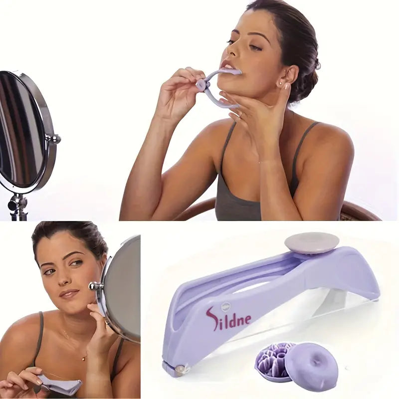 1pc Women Hair Removal Epilator Mini Facial Hair Remover Spring Threading Face Defeatherer For Cheeks Eyebrow