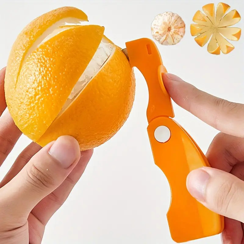 1/2pcs, Orange Peeler, Plastic Orange Peeler, Simple Lemon Peeler, Grapefruit Peeler