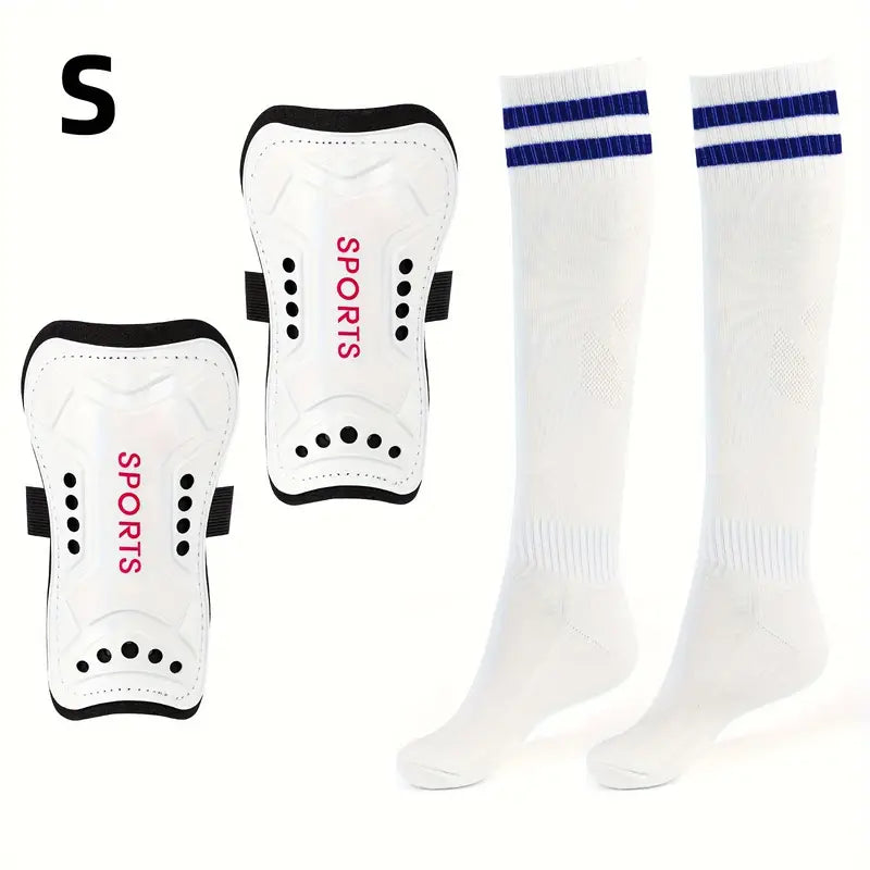 Soccer Shin Guards With Socks, Lightweight And Breathable Calf Protectors For Soccer Sports