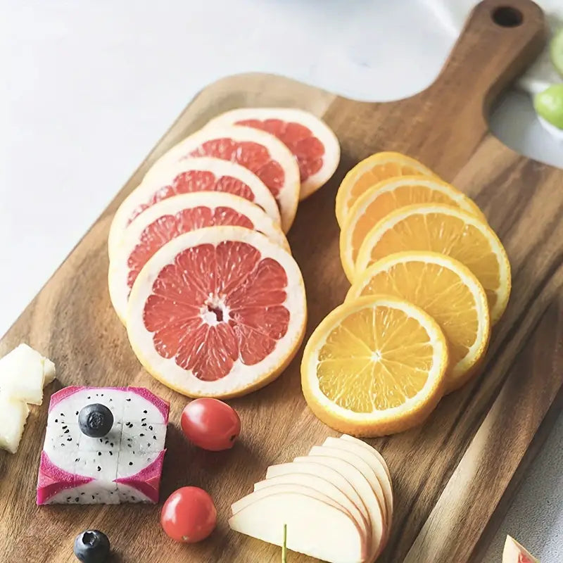 "Versatile Wooden Chopping Board - Perfect for Charcuterie, Meat, Cheese, and Vegetables"