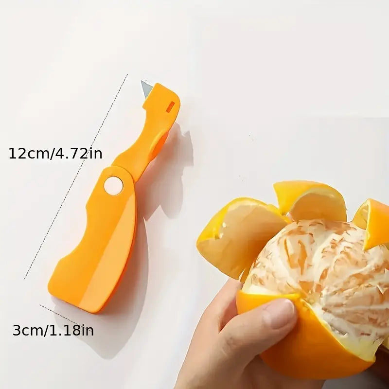 1/2pcs, Orange Peeler, Plastic Orange Peeler, Simple Lemon Peeler, Grapefruit Peeler