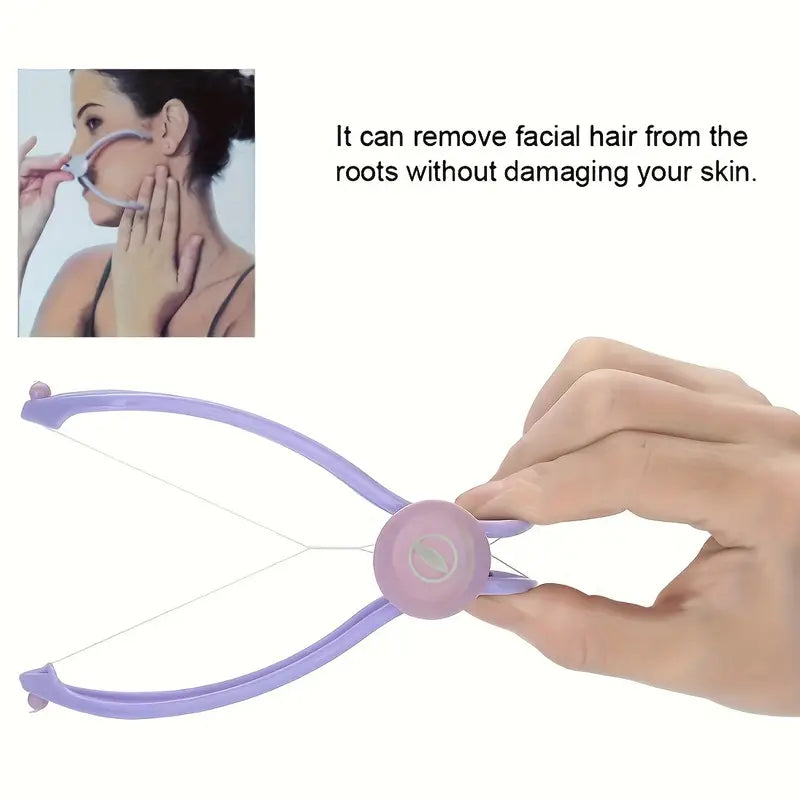 1pc Women Hair Removal Epilator Mini Facial Hair Remover Spring Threading Face Defeatherer For Cheeks Eyebrow