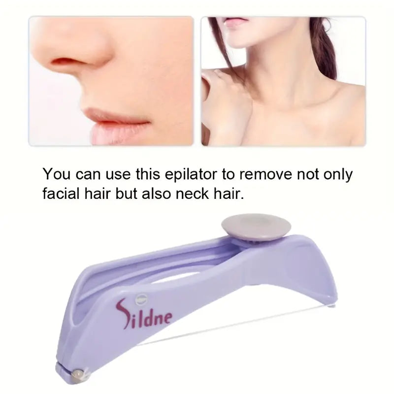 1pc Women Hair Removal Epilator Mini Facial Hair Remover Spring Threading Face Defeatherer For Cheeks Eyebrow