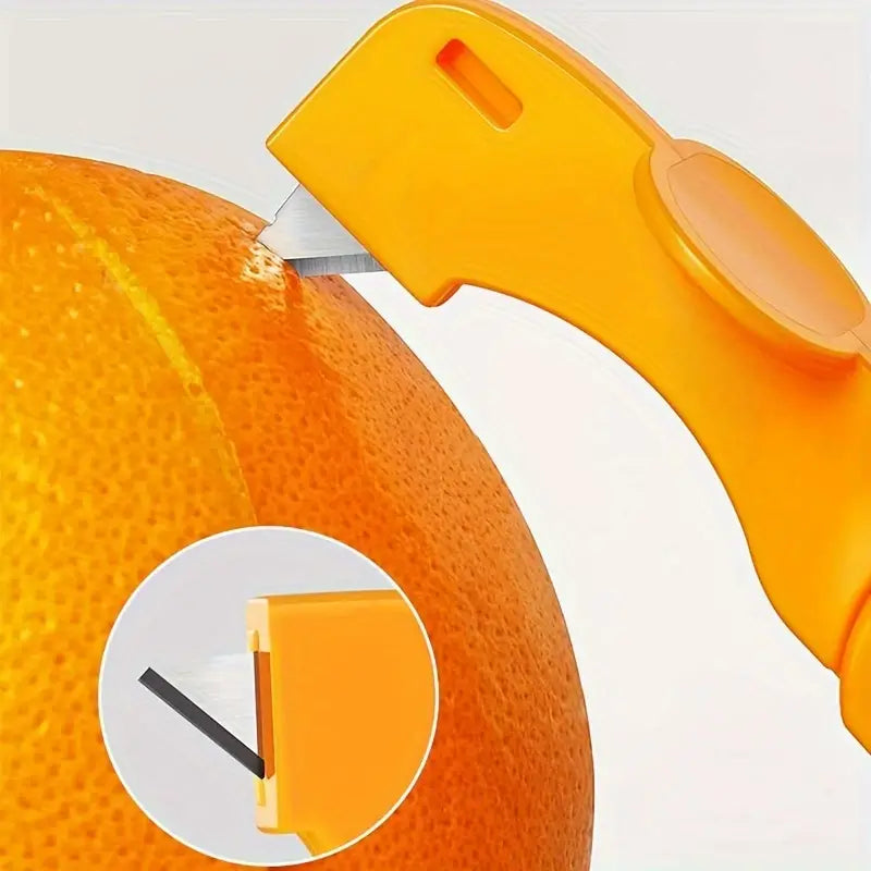 1/2pcs, Orange Peeler, Plastic Orange Peeler, Simple Lemon Peeler, Grapefruit Peeler