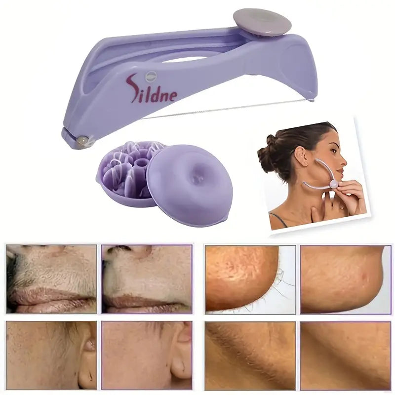 1pc Women Hair Removal Epilator Mini Facial Hair Remover Spring Threading Face Defeatherer For Cheeks Eyebrow