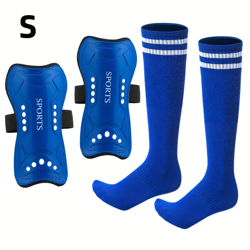 Soccer Shin Guards With Socks, Lightweight And Breathable Calf Protectors For Soccer Sports