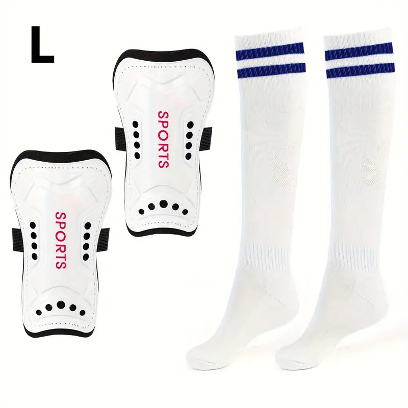 Soccer Shin Guards With Socks, Lightweight And Breathable Calf Protectors For Soccer Sports