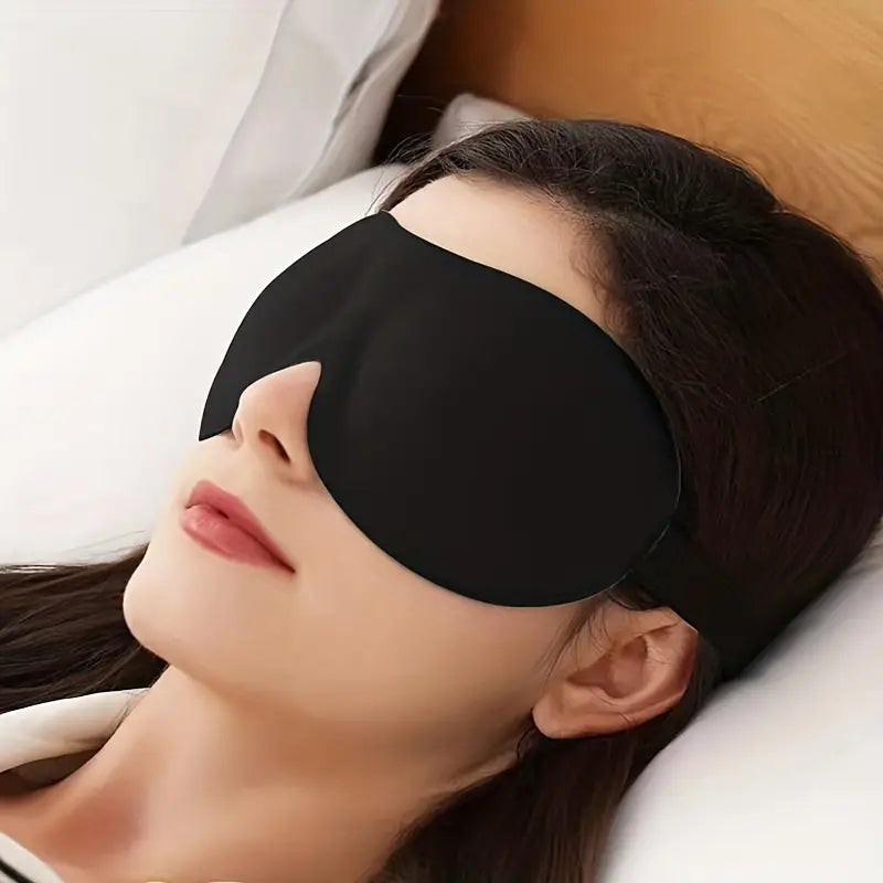 "Ultimate Comfort: 3D Contoured Light Blocking Sleep Mask – Choose 1, 5, or 10 Pack!"