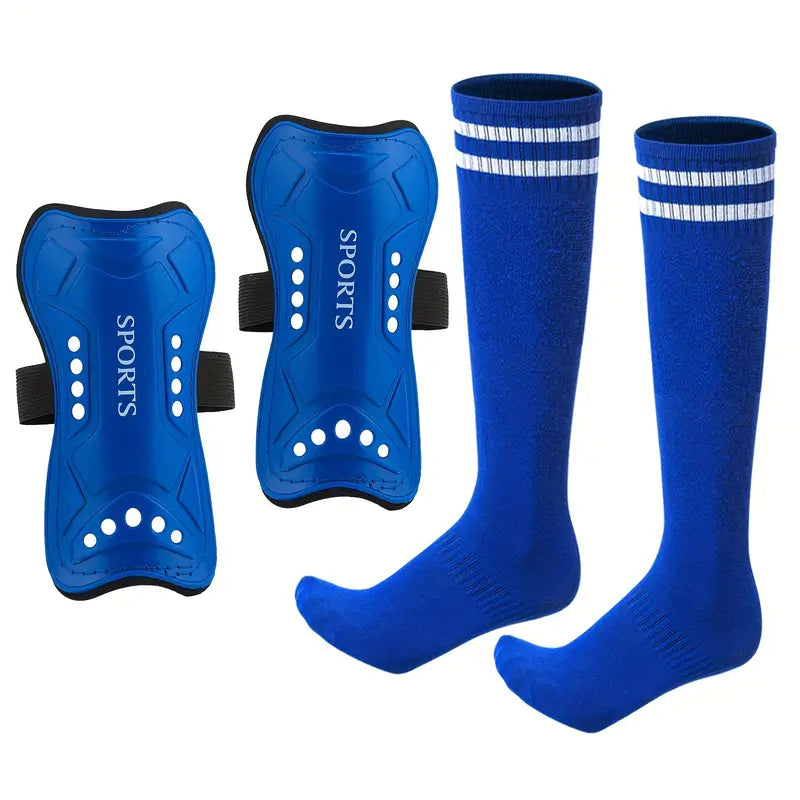 Soccer Shin Guards With Socks, Lightweight And Breathable Calf Protectors For Soccer Sports