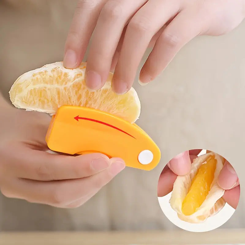 1/2pcs, Orange Peeler, Plastic Orange Peeler, Simple Lemon Peeler, Grapefruit Peeler